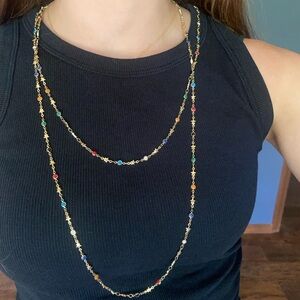 BB Lila Gold Layering Necklace